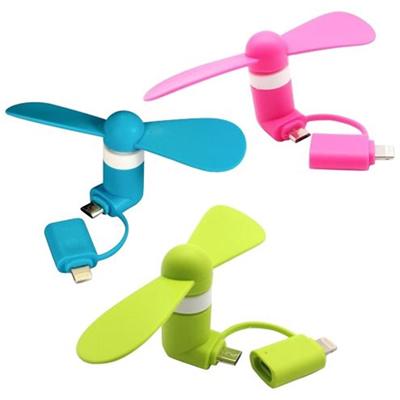 2-in-1 Mini Portable USB Phone Fan