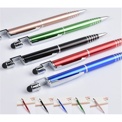 3 in 1 Aluminum Alloy Phone Holder Screen Touch Pen