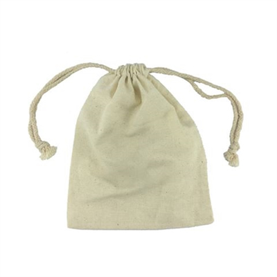 5 x 6.5 Handy  Cotton Canvas Drawstring Bag