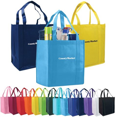80 GSM Non-Woven Super Mega Grocery Shopping Tote Bag