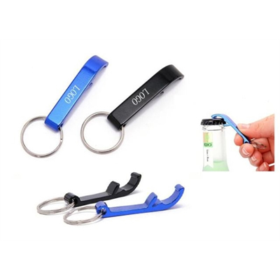 Aluminum Bottle Opener with Keychain