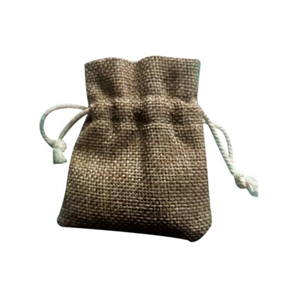 Burlap/Jute Drawstring Bag