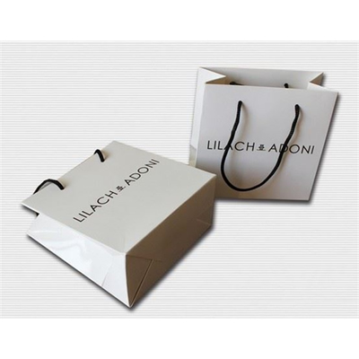 Customized high quality paper jewelry bag for wedding gift
