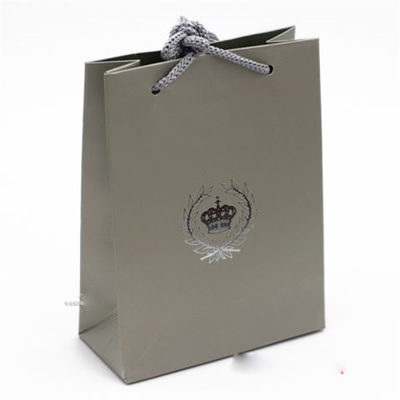Customized high quality paper jewelry bag for wedding gift