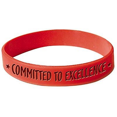 Debossed Color Fill Silicone Bracelet Silicone Wristband