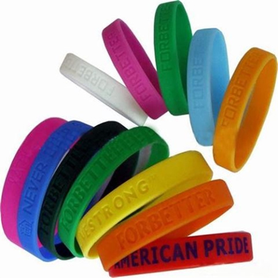 Debossed Silicone Bracelet Silicone Wristband