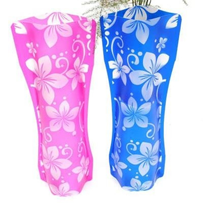 Foldover vase PET vase