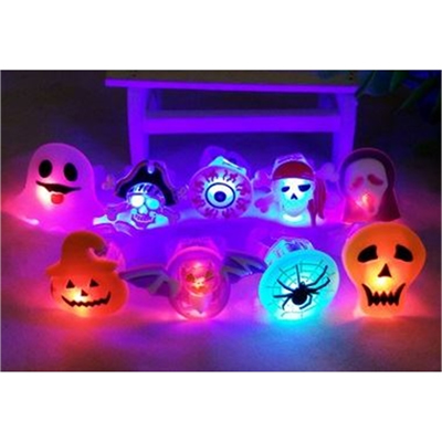 Halloween Flashing Finger Rings