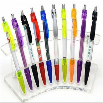 Hot grip banner pens with leaf shaped clip