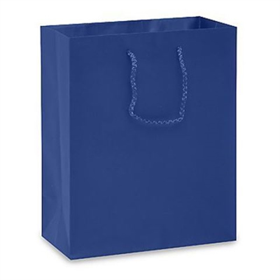 Navy Blue Gloss Laminated Heavy Paper Tote Bag