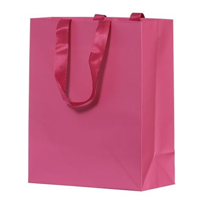 Pink Matte Laminated Heavy Paper Tote Bag