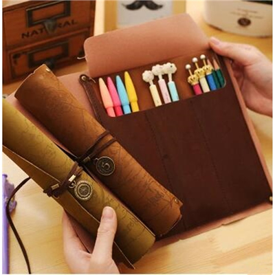 Pirate's scrolls pencil bag